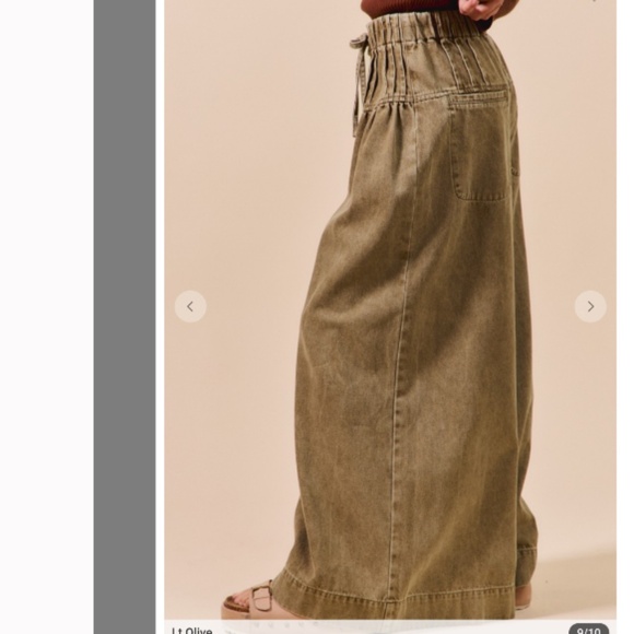 So Me “ The Cape” So Me Wide Leg Pintuck Jeans 81 - Picture 7 of 9